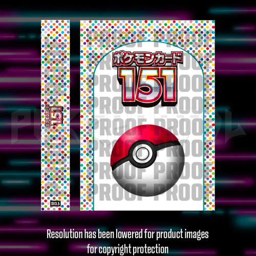 Pokemon 151 Japanese master set checklist vinyl sticker kit, sheet 2, Portal Customs