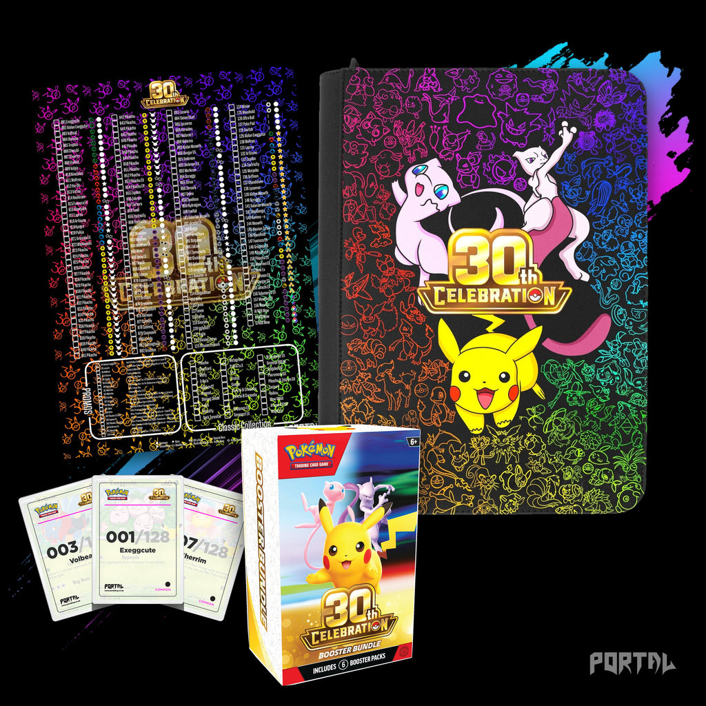 Pokemon 30th Anniversary English master set bundle with Booster Bundle, everything included, Portal TCG