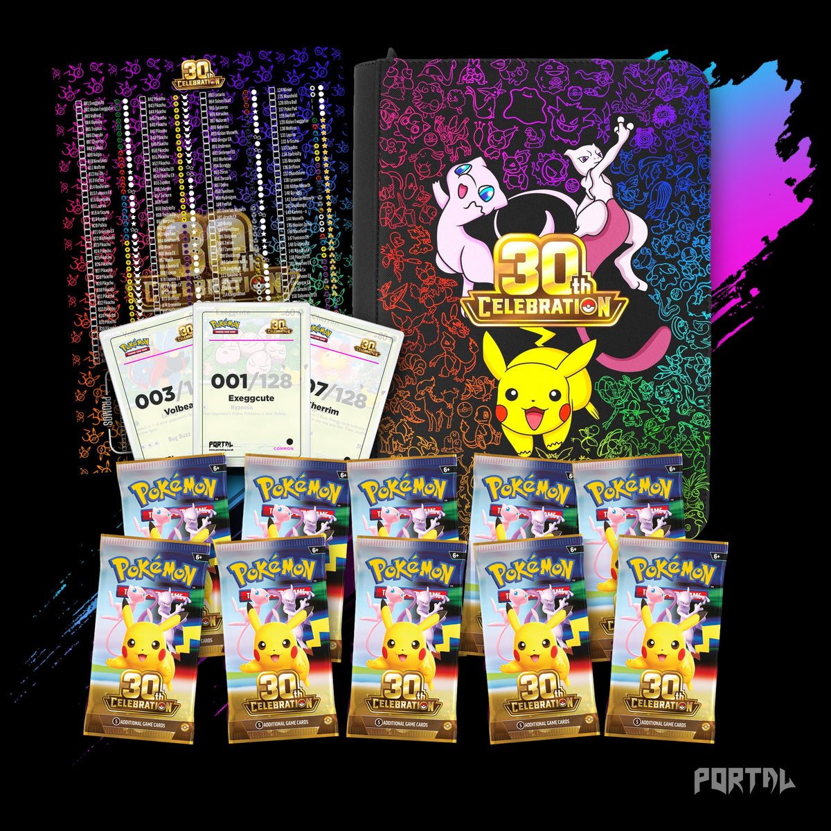 Pokemon 30th Anniversary English master set collector's bundle, everything included, Portal TCG