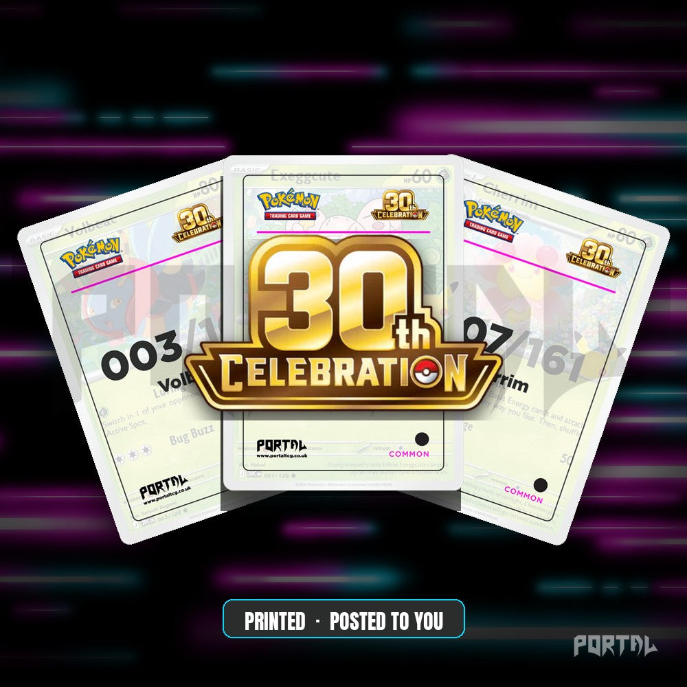 30th Anniversary master set placeholder cards, Portal TCG
