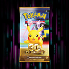 Pokemon 30th Celebration booster pack, pack front, Portal TCG