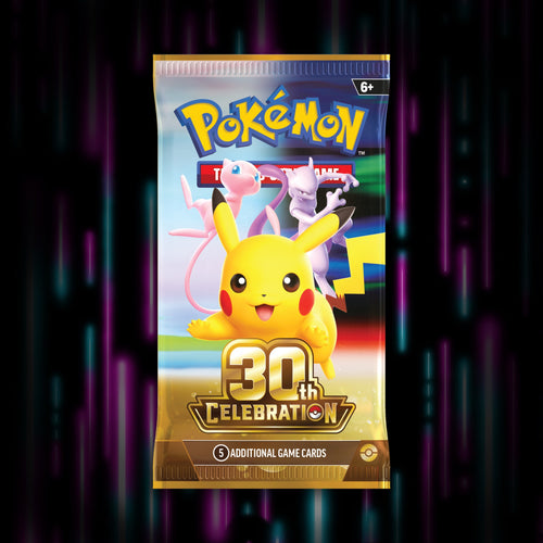 Pokemon 30th Celebration booster pack, pack front, Portal TCG