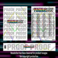 Pokemon Terastal Festival Japanese master set checklist vinyl sticker kit by Portal Customs