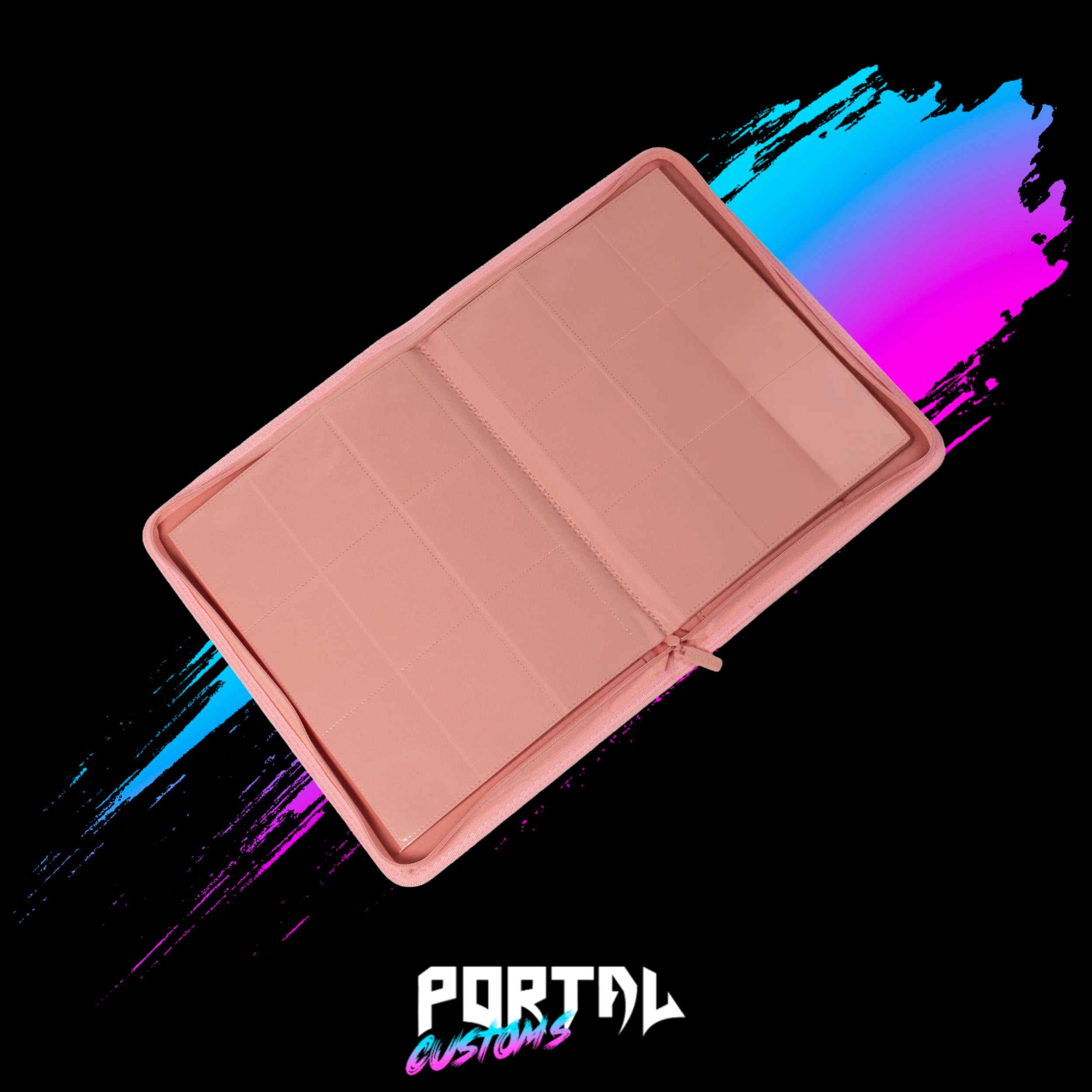 Blush Pink Premium 9 Pocket Zip Binder - COVRD — Portal TCG
