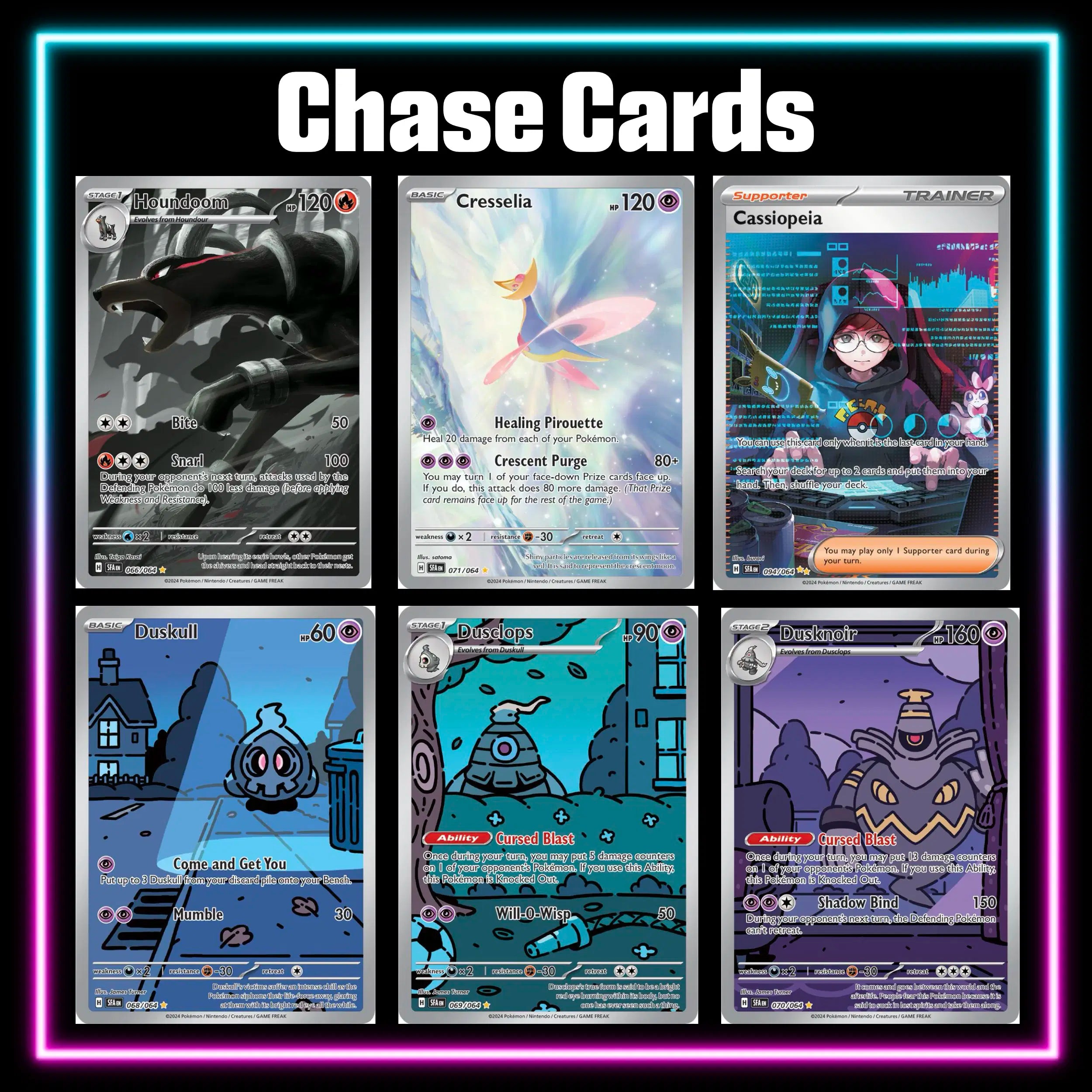 Pokemon Shrouded Fable master set checklist vinyl sticker kit, sheet 5, Portal Customs