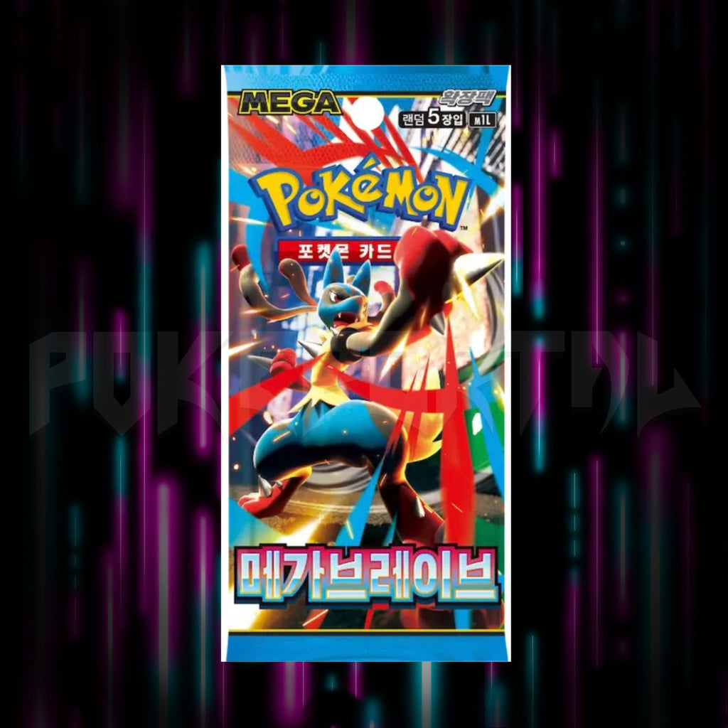 Pokemon, Mega Evolutions, Mega Brave, M1L, Korean Booster Pack, Portal TCG