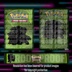 Pokemon Base Set master set checklist vinyl sticker kit, sheet 7, Portal Customs
