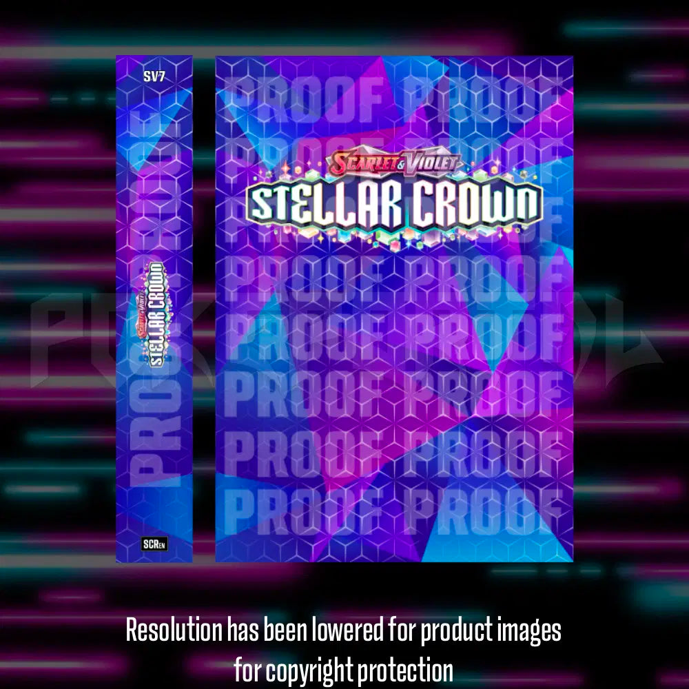 Pokemon Stellar Crown master set checklist vinyl sticker kit, sheet 2, Portal Customs
