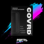 Black Premium 9 Pocket Zip Binder - COVRD — Portal TCG