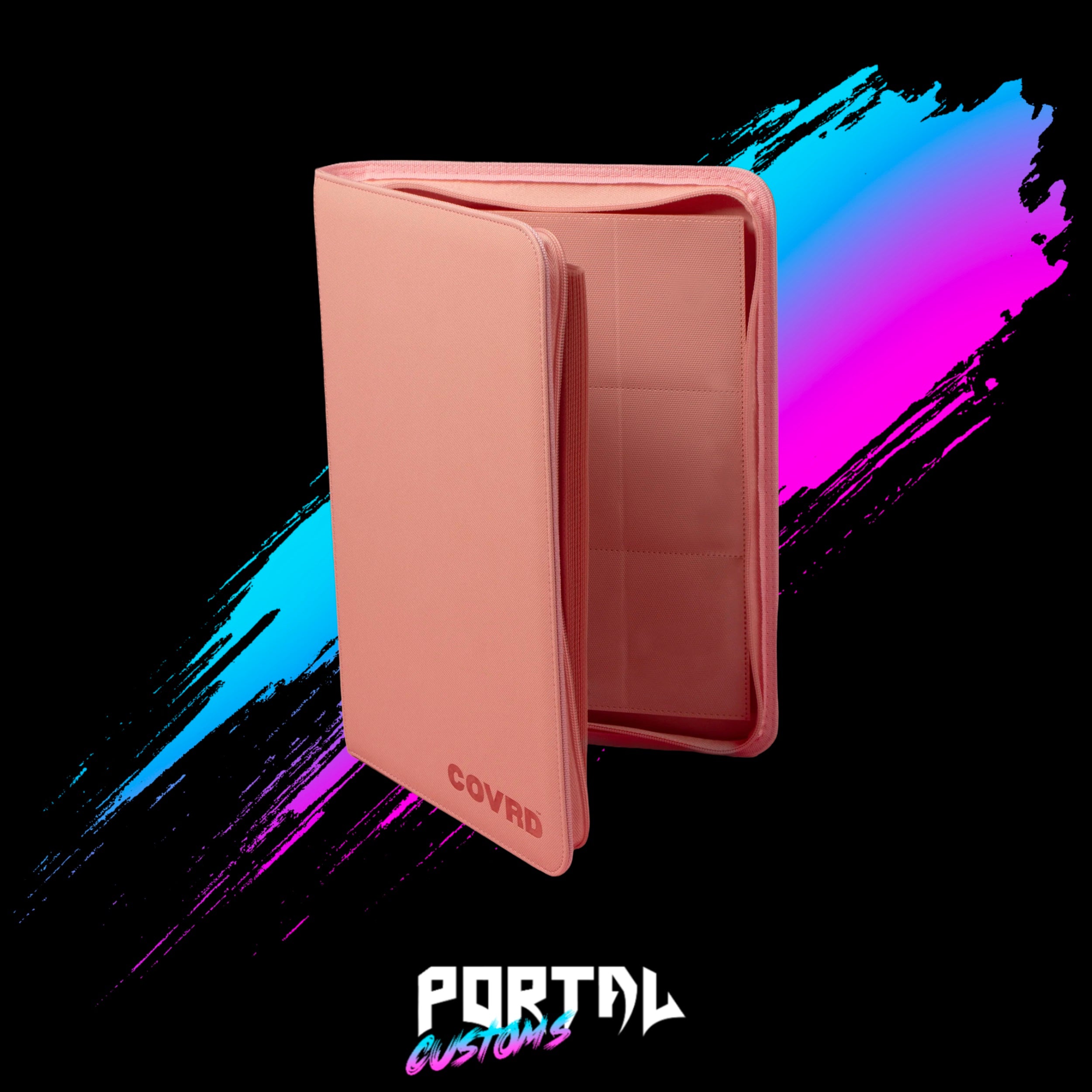 Blush Pink Premium 9 Pocket Zip Binder - COVRD — Portal TCG