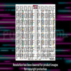 Pokemon 151 English master set checklist vinyl sticker kit, sheet 3, Portal Customs