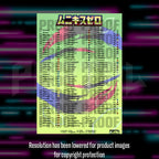 Pokemon Nihil Zero Japanese master set checklist vinyl sticker kit, sheet 2, Portal Customs