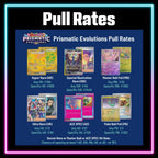 Pokemon Prismatic Evolutions master set checklist vinyl sticker kit, sheet 7, Portal Customs