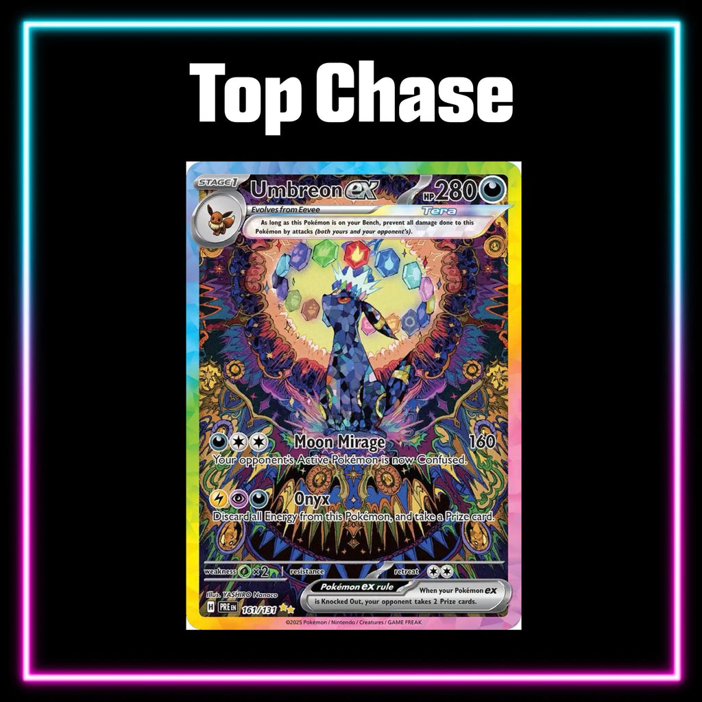 Pokemon Prismatic Evolutions master set checklist vinyl sticker kit, sheet 4, Portal Customs
