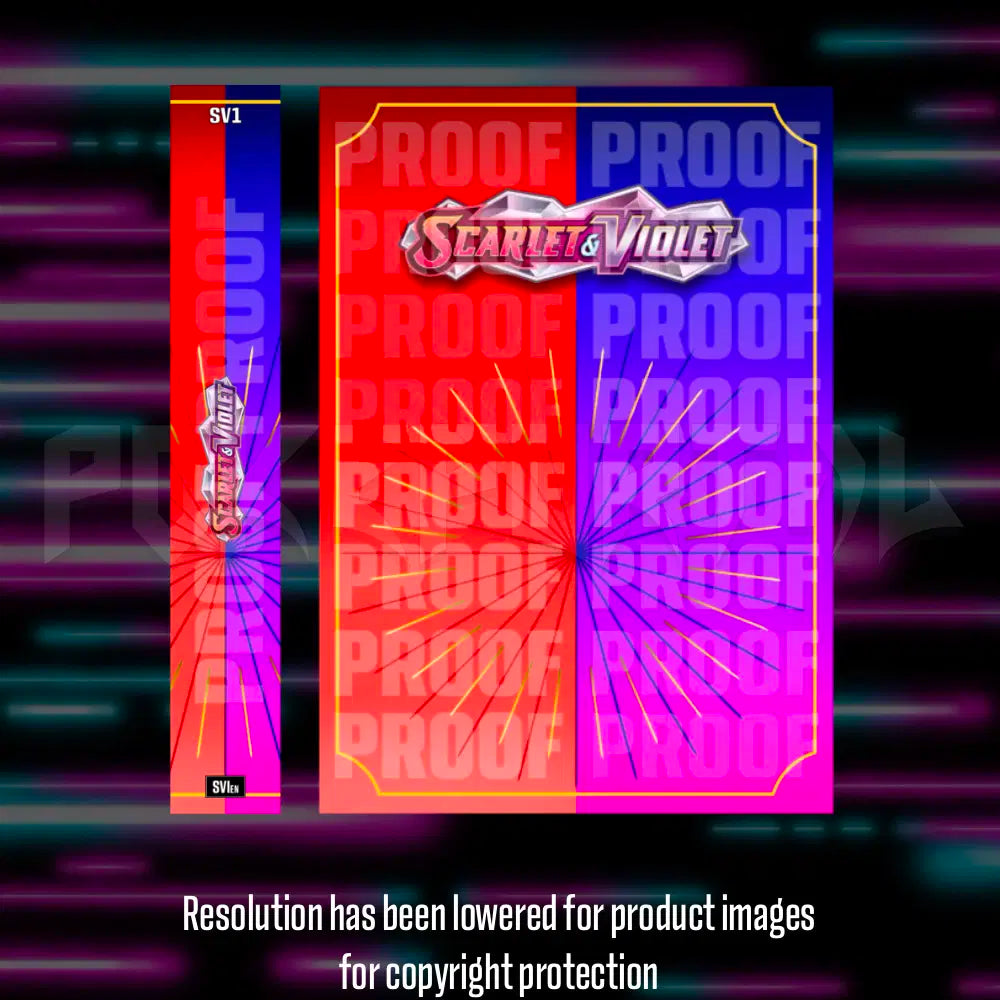 Pokemon Scarlet & Violet Base master set checklist vinyl sticker kit, sheet 2, Portal Customs