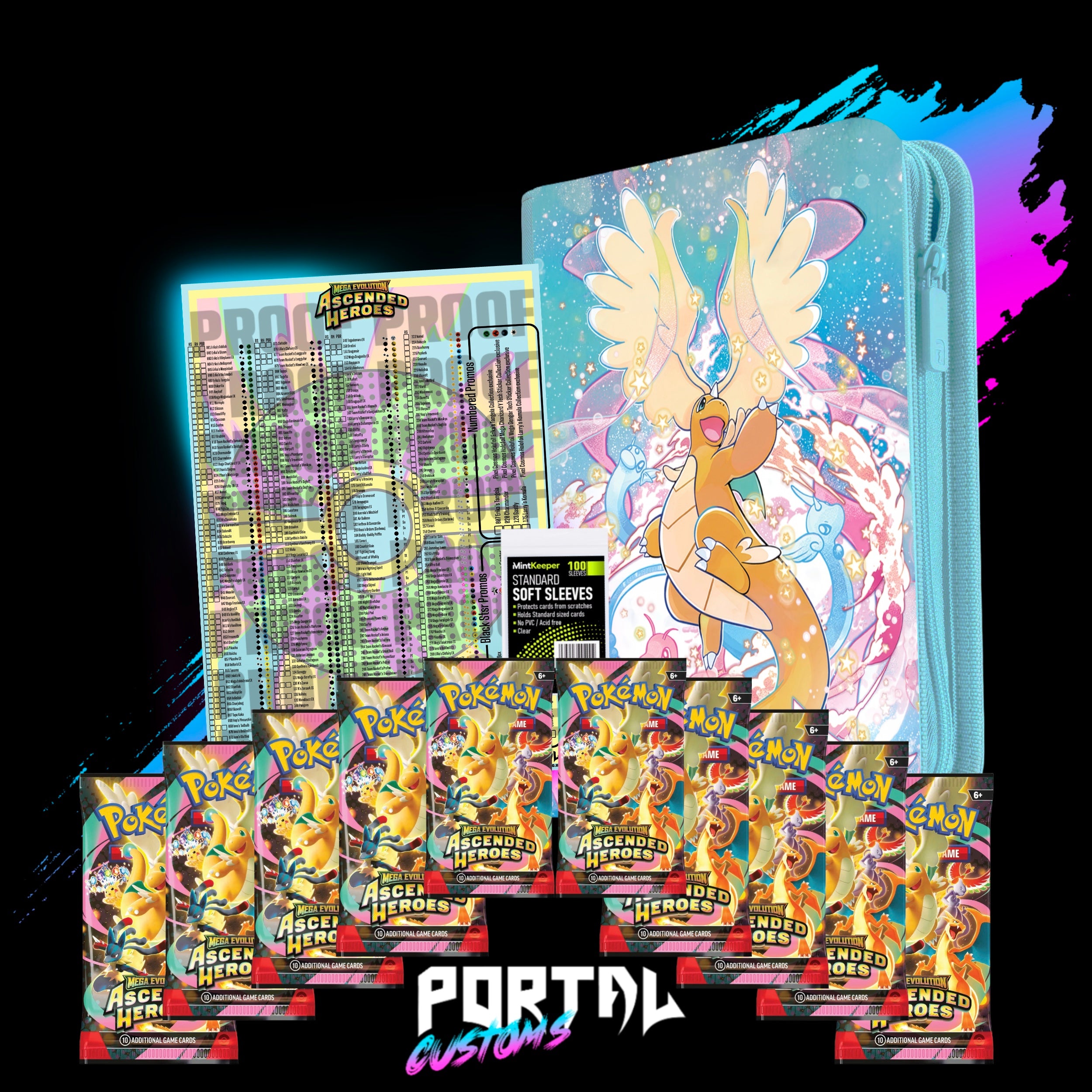 Ascended Heroes Dragonite SAR Premium Master Set Collector's Bundle, photo 2 of 6, Portal TCG