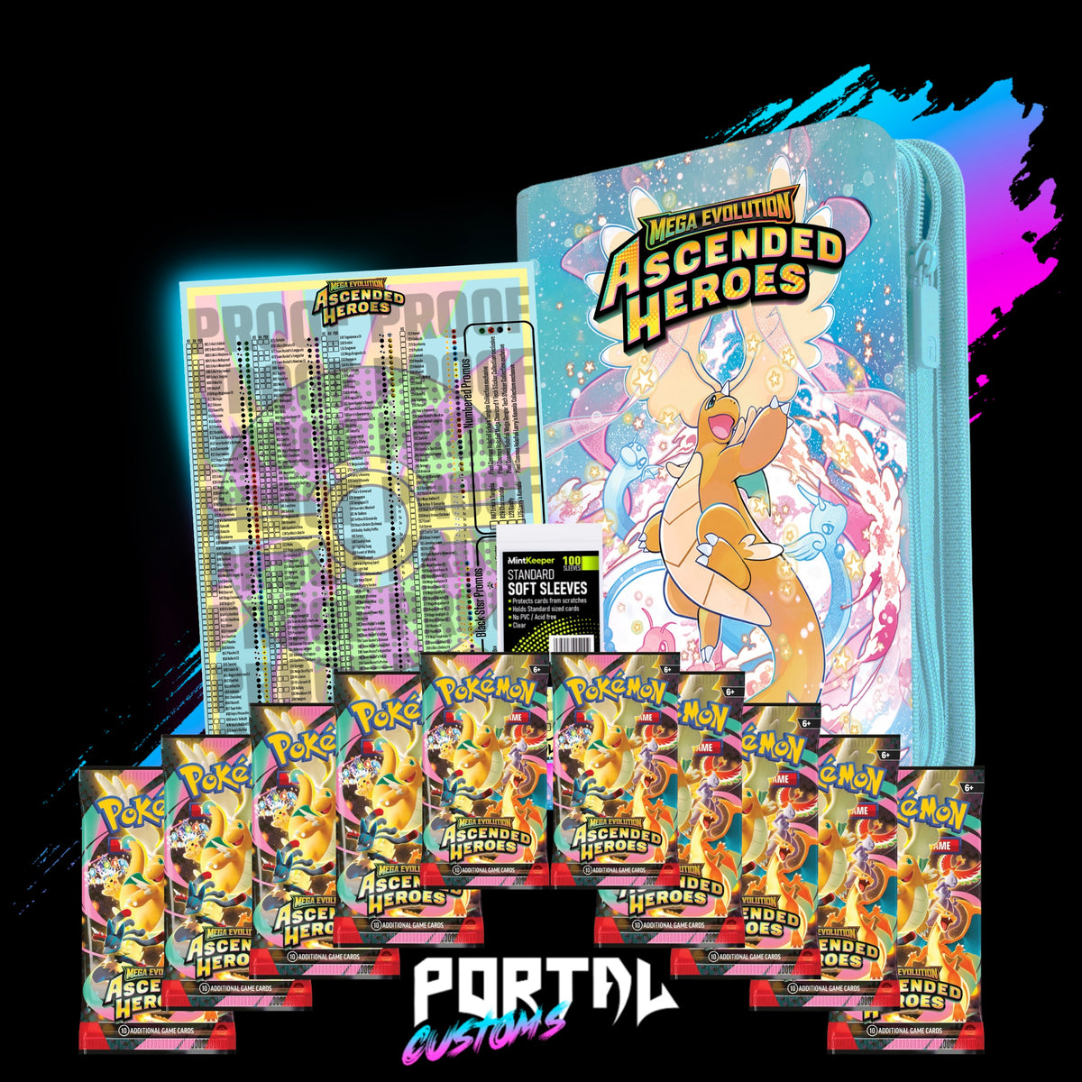 Ascended Heroes Dragonite SAR Premium Master Set Collector's Bundle, photo 1 of 6, Portal TCG