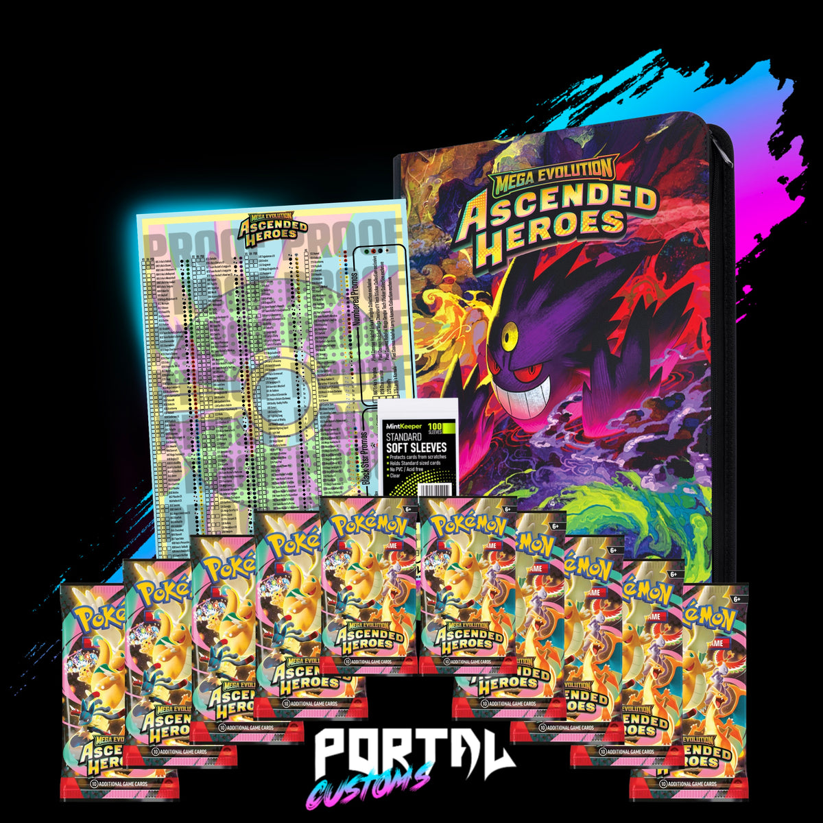 Ascended Heroes Gengar SAR Premium Master Set Collector's Bundle, photo 1 of 5, Portal TCG