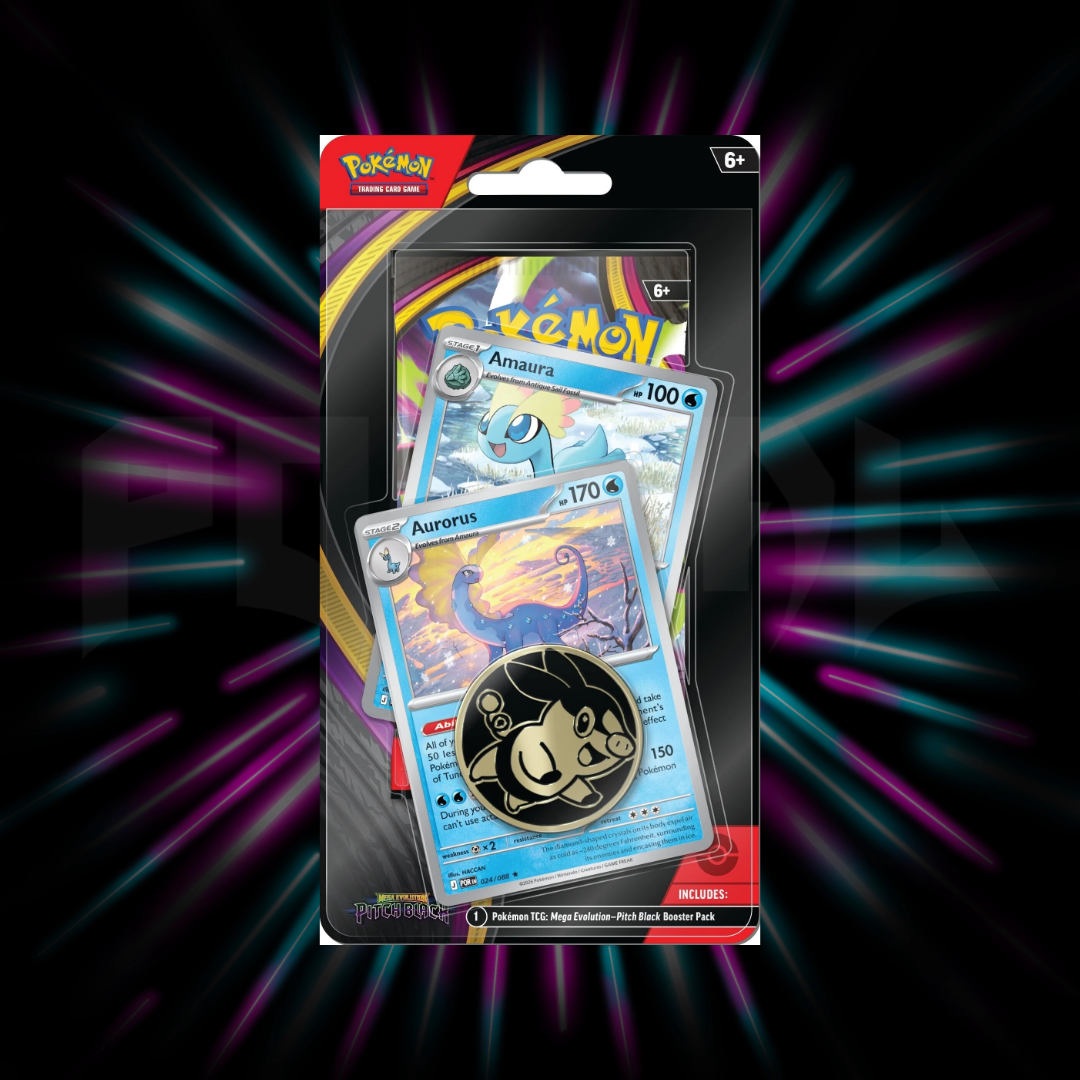 Pokemon - Mega Evolutions - Pitch Black - Aurorus Checklane Blister — Portal TCG