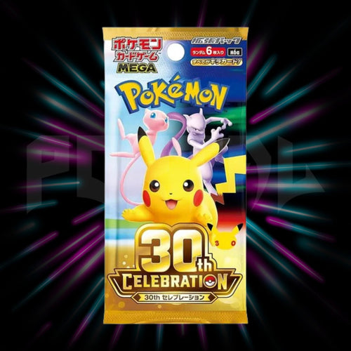 Pokemon 30th Anniversary Japanese booster pack, Mega Evolutions, Portal TCG