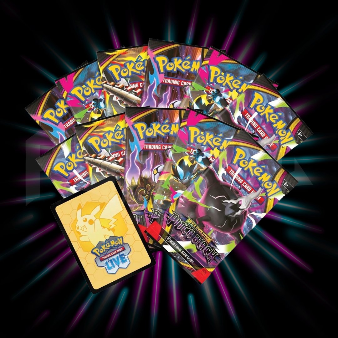 Pokemon - Mega Evolutions - Pitch Black - Build & Battle Box, Portal TCG