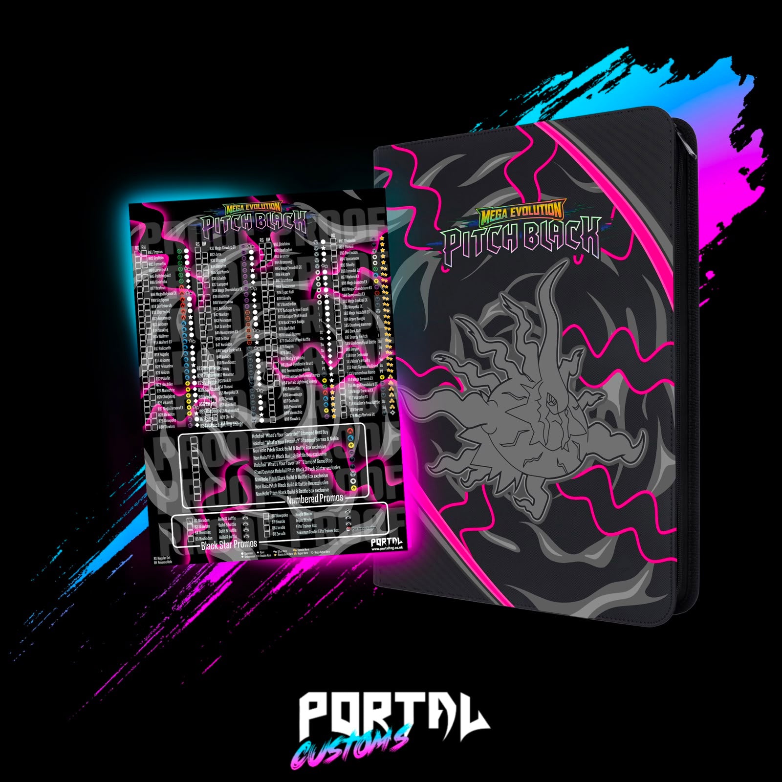 Pitch Black - Standard Printed Binder - Pokemon