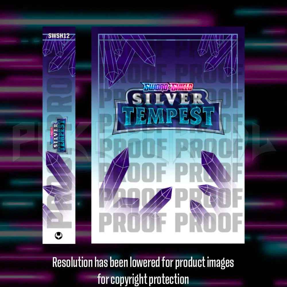 Pokemon Silver Tempest master set checklist vinyl sticker kit, sheet 2, Portal Customs
