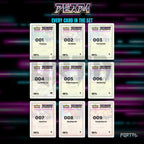 Abyss Eye placeholder cards laid out in a nine pocket binder page