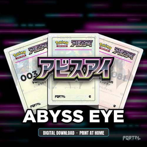 Abyss Eye master set placeholders, digital download, Portal TCG