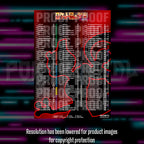 Pokemon Glory of Team Rocket master set checklist vinyl sticker kit, sheet 3, Portal Customs