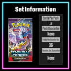 Pokemon Temporal Forces master set checklist vinyl sticker kit, sheet 7, Portal Customs