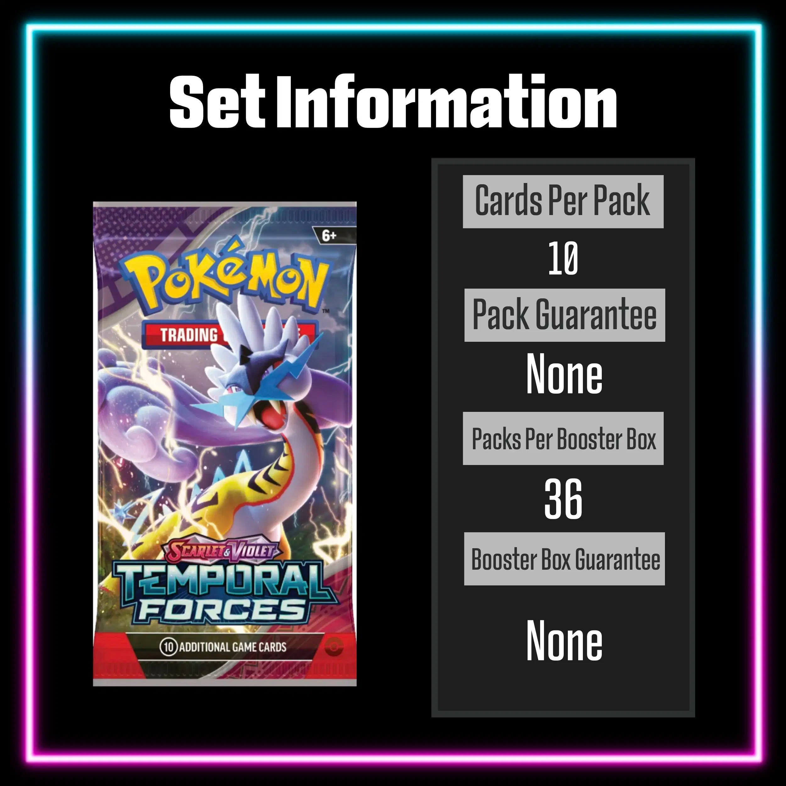 Pokemon Temporal Forces master set checklist vinyl sticker kit, sheet 7, Portal Customs