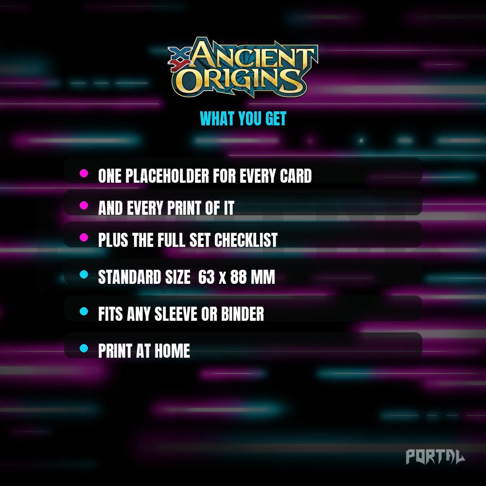 Pokemon Ancient Origins master set placeholders, what you get, Portal TCG