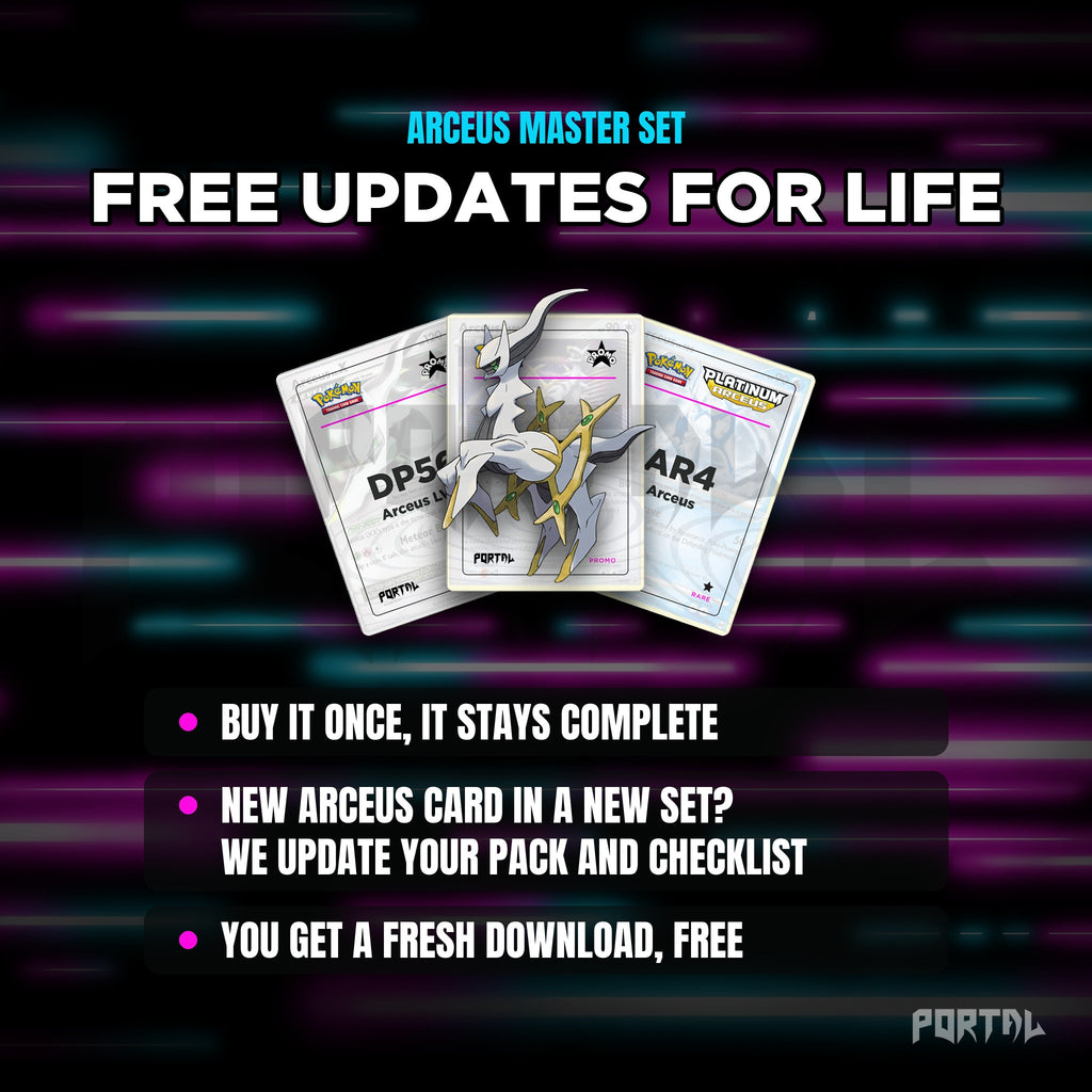 Arceus placeholders: free updates for life