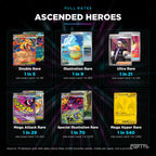 Pokemon Ascended Heroes booster pack, pull rates, Portal TCG