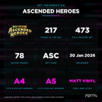 Pokemon Ascended Heroes master set checklist kit, set information, Portal TCG