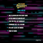 Ascended Heroes master set placeholder cards, what is included