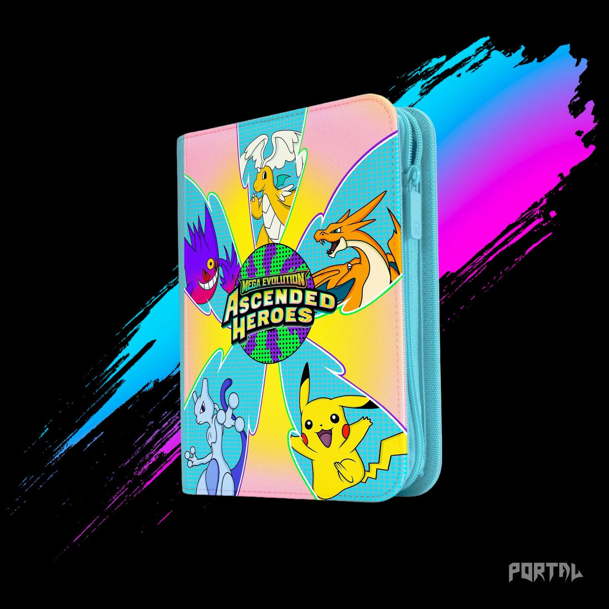 Pokemon Ascended Heroes master set bundle, binder front cover, Portal TCG