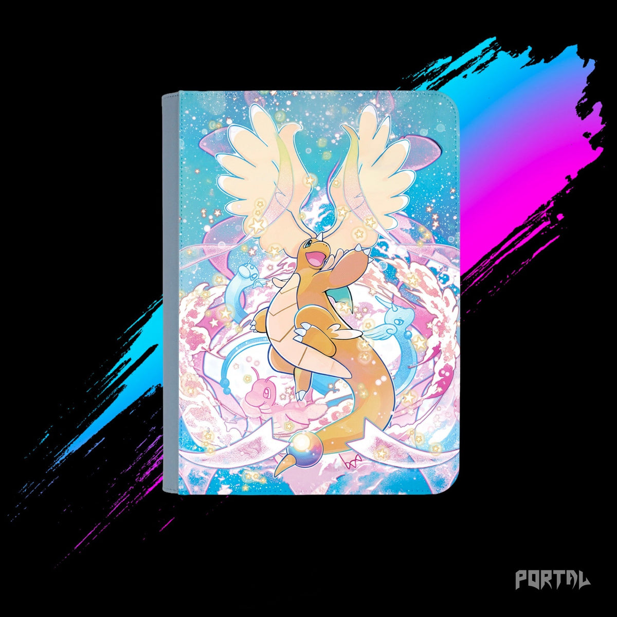 Pokemon Ascended Heroes Mega Dragonite premium collector's bundle, premium binder front cover without set logo, Portal TCG
