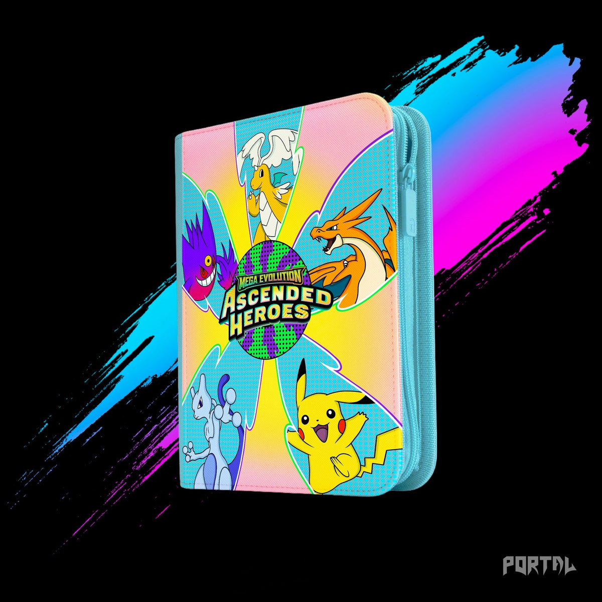 Pokemon Ascended Heroes standard binder, front cover, Portal TCG
