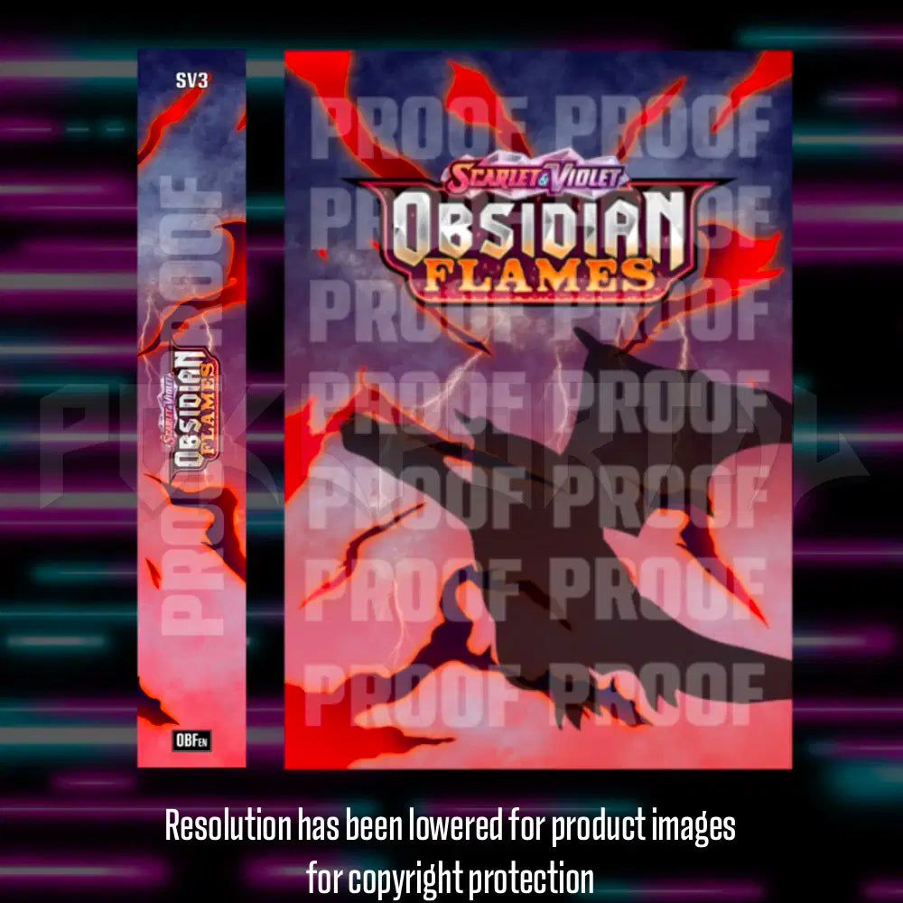 Pokemon Obsidian Flames master set checklist vinyl sticker kit, sheet 2, Portal Customs