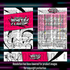 Pokemon White Flare English master set checklist vinyl sticker kit by Portal Customs