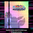 Pokemon Prismatic Evolutions master set checklist vinyl sticker kit, sheet 2, Portal Customs