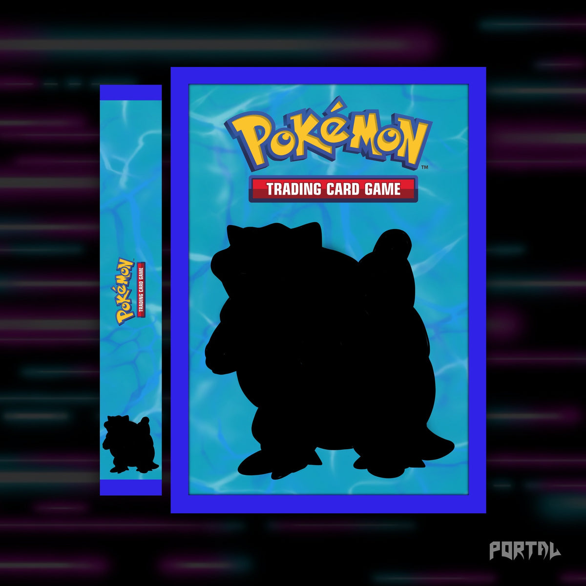 Pokemon Base Set master set checklist kit, Blastoise cover and spine, Portal TCG