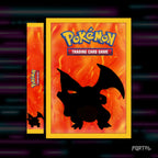 Pokemon Base Set master set checklist kit, Charizard cover and spine, Portal TCG
