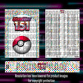 Pokemon 151 English master set checklist vinyl sticker kit by Portal Customs