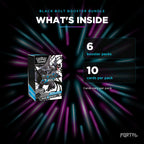 Black Bolt booster bundle, what's inside: 6 booster packs, 10 cards per pack, Portal TCG