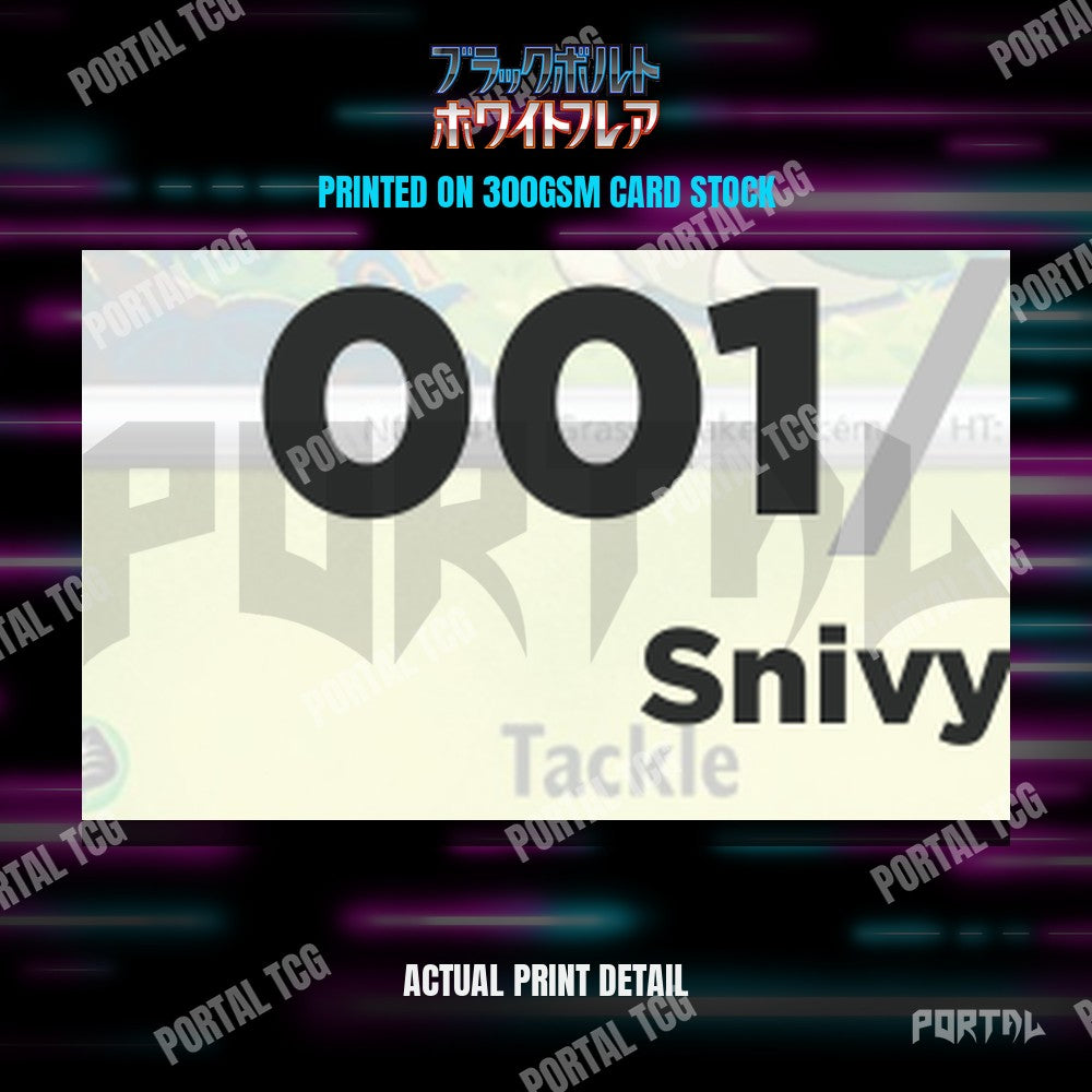 Close up of the print quality on a Black Bolt placeholder card