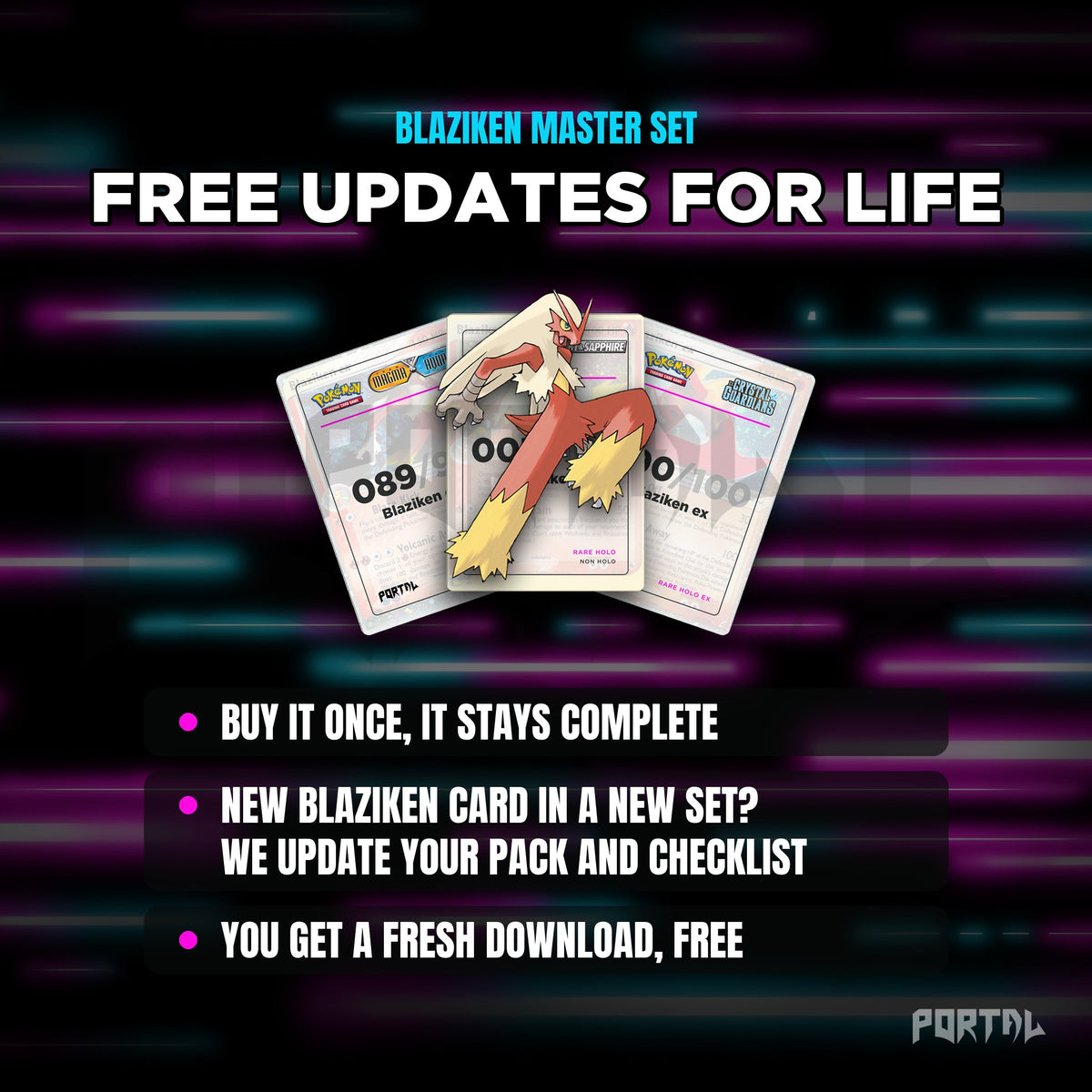 Blaziken placeholders: free updates for life