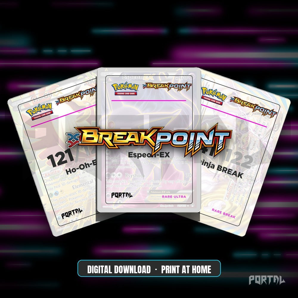 Pokemon BREAKpoint master set placeholders, digital download, Portal TCG